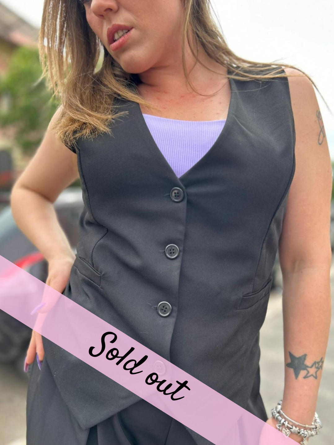 Gilet Lorene nero